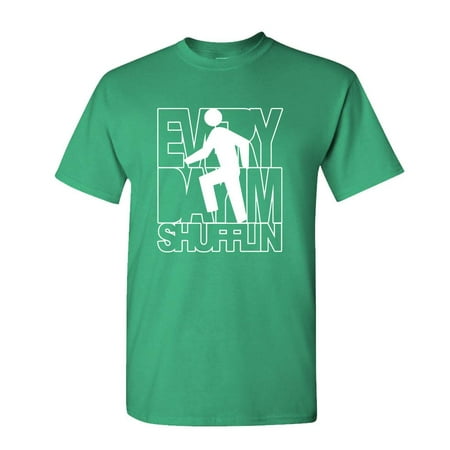 - EVERY DAY I'M SHUFFLIN - rock party dance music - Cotton Unisex T-Shirt