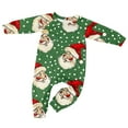thumbnail image 2 of Odeerbi Christmas Pajamas for Family Holiday Long Sleeve Family Christmas Pajamas Matching Sets Toddler Parent-Child Printed Home Wear Two-Piece Sleepwear Xmas Family Matching PJs Set Green, 2 of 3