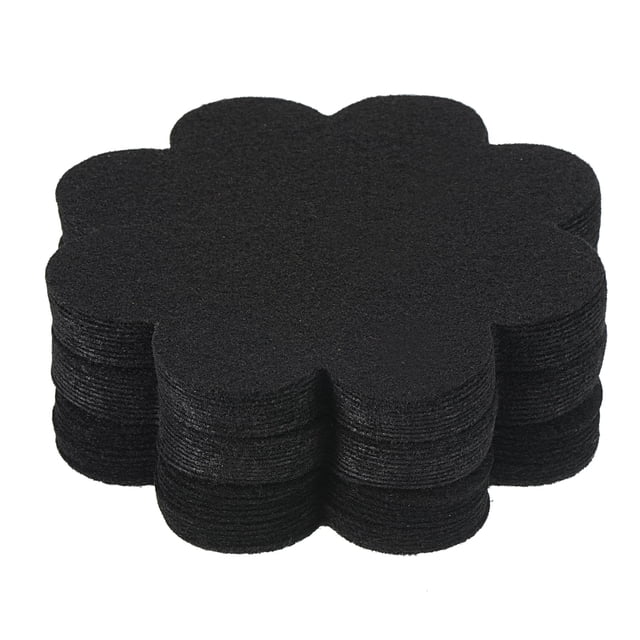 Uxcell 4" Plant Pot Hole Pad Nonwoven Flower Bonsai Bottom Soil Mat, Black 30 Pack