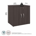 thumbnail image 3 of Studio C Office Storage Cabinet with Doors in Storm Gray - Engineered Wood, 3 of 6