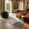 thumbnail image 4 of Tapis d'interieur moderne du milieu du siecle Rug Branch Eclipse, beige vert, abstrait - Salon, chambre, salle a manger et bureau, 4 of 7