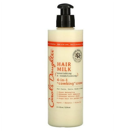 Carol's Daughter, Hair Milk, Nourishing & Conditioning, 4-In-1 Combing Creme, For Curls, Coils, Kinks & Waves, 8 fl oz (236 ml) Pack of 4