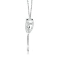 thumbnail image 2 of Angara Natural Diamond Heart Pendant Necklace for Women in 14K White Gold – April Birthstone Jewelry | Heart Shaped Diamond Pendant Necklace, 2 of 10