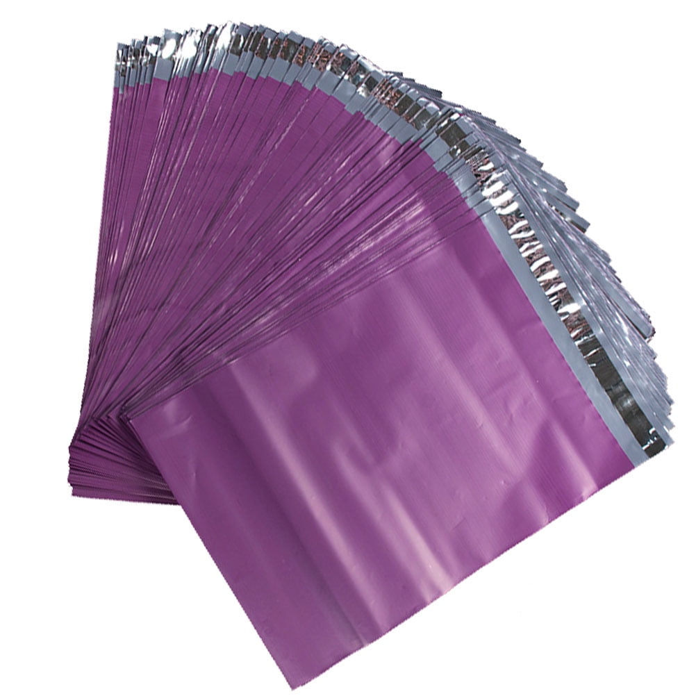 Sensethe 100pcs Purple Poly Mailers Envelopes Shipping Bags Self Sealing Mailing Bags Waterproof Mailer Postal Bags Packing Packs Business Supplies 23x35