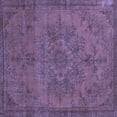 thumbnail image 1 of Ahgly Company Machine Washable Indoor Square Oriental Blue Industrial Area Rugs, 3' Square, 1 of 4