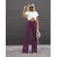 thumbnail image 1 of Pantalones elegantes de pana de color liso de otoño para mujer, pantalones micro, pantalones casuales de cintura alta, 1 of 6