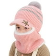 thumbnail image 3 of GEZHEN (1-8y) Children's Balaclava Hat Knitted Thick Warm Windproof Ski Cycling Mask Hat Scarf Toddler Ski Knitted Earmuffs Windproof Thickened Winter Hat Children's Hood Warm Baby Warm Cycling Hat, 3 of 5