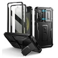 thumbnail image 1 of Dexnor for Samsung Galaxy S24 Plus Case with Built-in Slide Camera Cover & Screen Protector & Kickstand, Shockproof Rugged Case Full-Body Bumper Protective Cover for Galaxy S24 Plus 2024, Black, 1 of 7