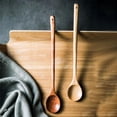 thumbnail image 7 of Wooden Long Handle Soup Stirring Spoon Coffee Teaspoon Cooking Tableware Hot H7 J0G7, 7 of 7