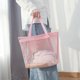 thumbnail image 2 of Bolsa de ducha de malla, bolsa de almacenamiento de viaje, bolsa de playa portátil, bolso organizador de cosméticos, 2 of 5