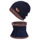thumbnail image 2 of Conjunto de gorro de invierno para hombre y mujer, gorro y silenciador de punto grueso de terciopelo Wmkox8yii jkg6713, 2 of 2