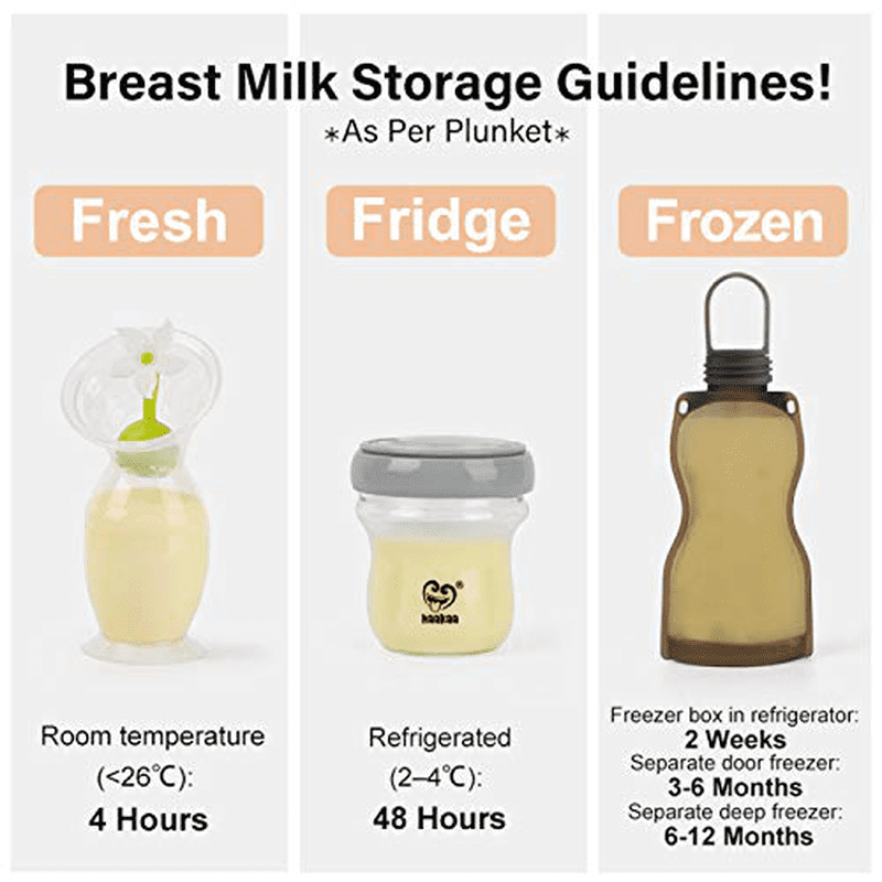 Haakaa Silicone Milk Storage Bag,Reusable Breast Milk Bags for Breastfeeding,Food Grade Silicone,BPA Free,9 oz/260 ml (5 Count)