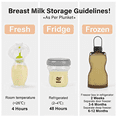 thumbnail image 6 of Haakaa Silicone Milk Storage Bag,Reusable Breast Milk Bags for Breastfeeding,Food Grade Silicone,BPA Free,9 oz/260 ml (5 Count), 6 of 8