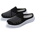 thumbnail image 3 of Ladies Lightweight Knitted Mesh Fabric Non-Slip Rubber Soles Garden Shoes Breathable Beach Shoes Clogs Mules Shoes, 3 of 14