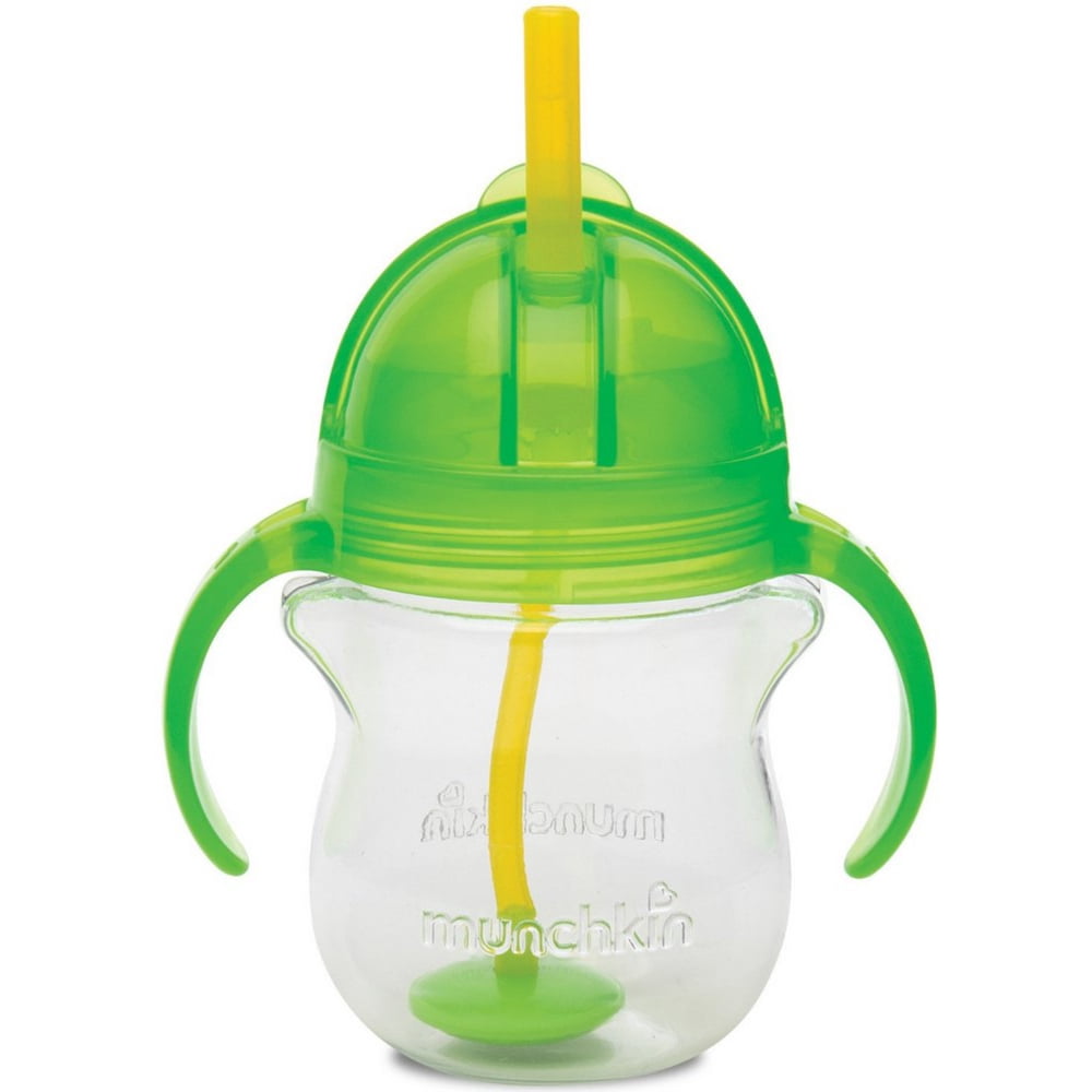 Munchkin Click Lock Weighted FlexiStraw Cup, Colors May Vary 7 oz