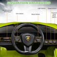 thumbnail image 3 of OLAKIDS 12V Licensed Lamborghini Sian Kids Ride On Car with Parent Remote Control, Spring Suspension, MP3 Player, Electric Toy Roadster Carbon Fiber Textured for Toddler (Green), 3 of 10