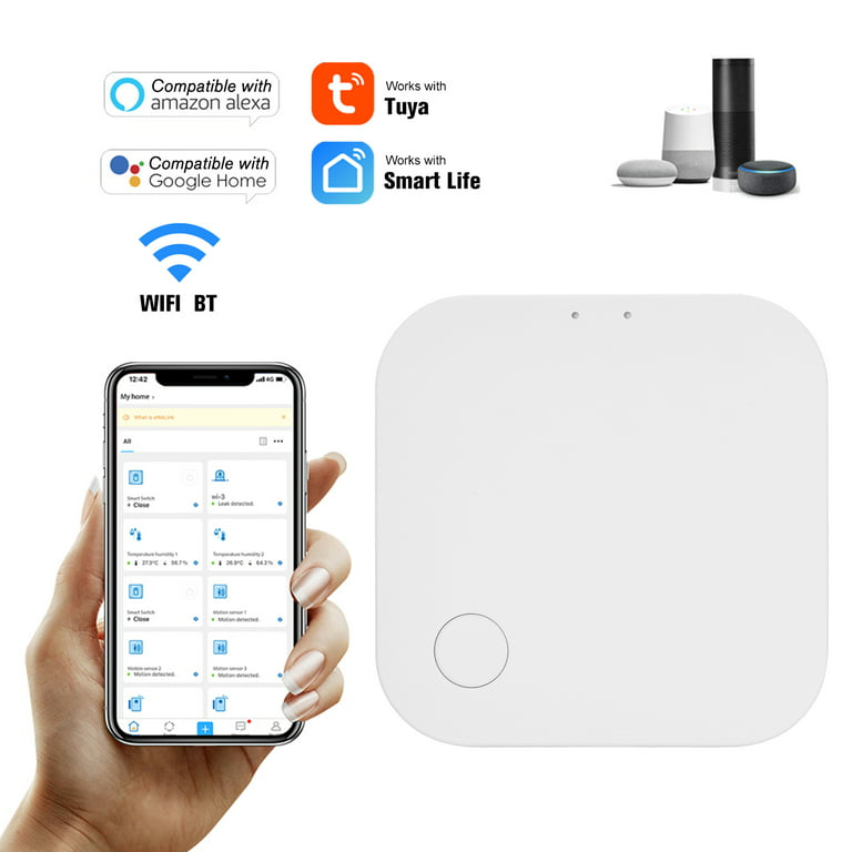 Ametoys Tuya ZigBee WiFi + Bluetooth Hub Smart Gateway Hub Smart Home Smart  Life APP Wireless Remote Controller Via Home App Control 