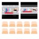 thumbnail image 4 of 10x 1U, piezas de mecánico PBT, para amantes de los juegos, para juegos, reempzo de bricoje para interruptores Naranja cro Sunnimix Teclas de teclado, 4 of 8