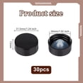 thumbnail image 2 of 30pcs Black Resin Bottle Caps 26mm Inner Diameter Resin Cover 13mm Thick Black Poly Seal Screw Caps Round Growler Cap for Household Kitchen Bottle Accessories Sealing Function-31.5mm Diameter, 2 of 6