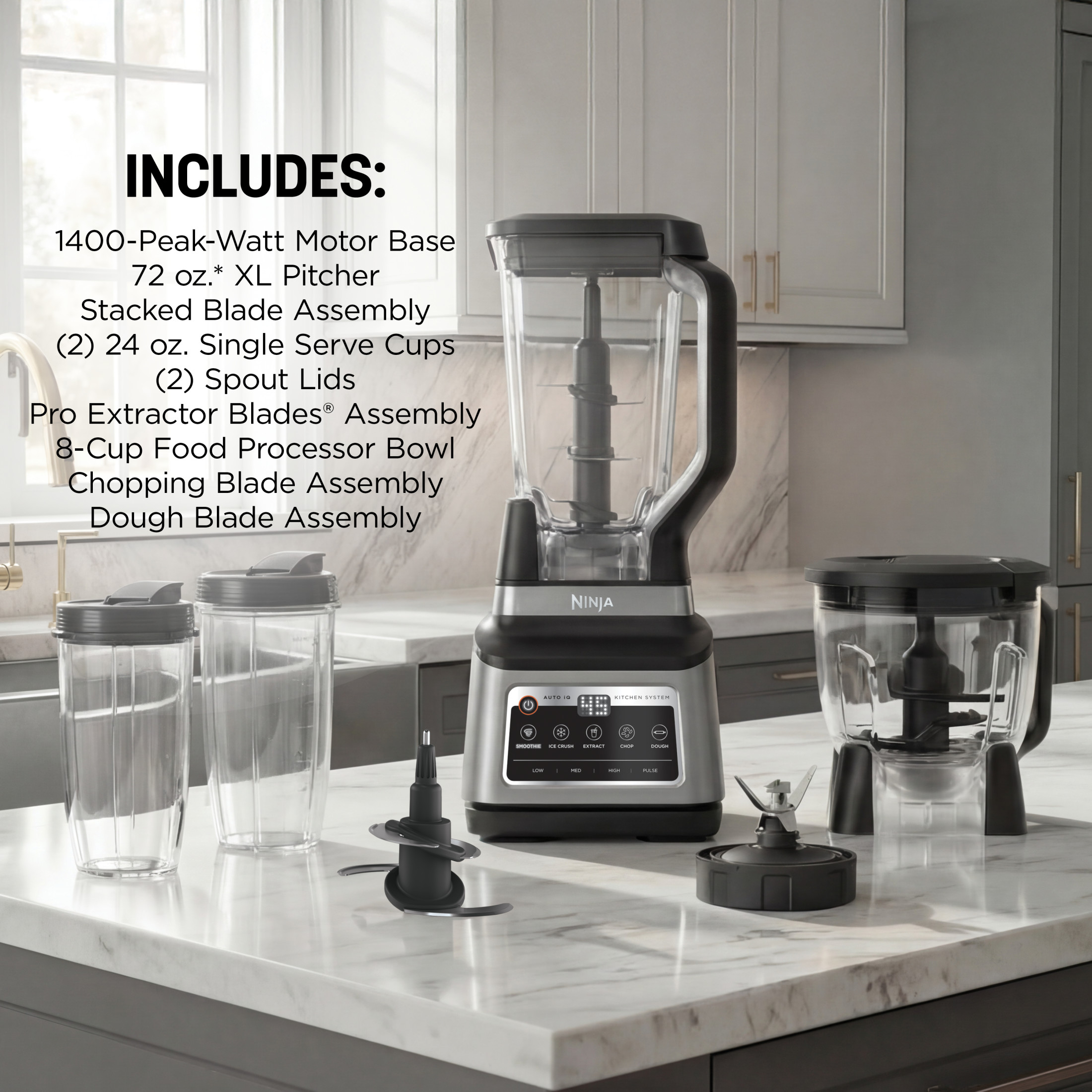 Ninja Professional Plus Kitchen System, 1400W Blender photo 7