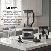 Ninja Professional Plus Kitchen System with Auto-iQ & (2) 24oz Single-Serve Cups, BN801 Black/Stainless Steel