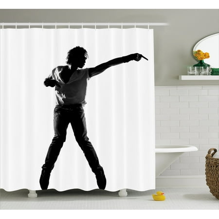 Michael Jackson Shower Curtain Pop Star On The Stage Famous