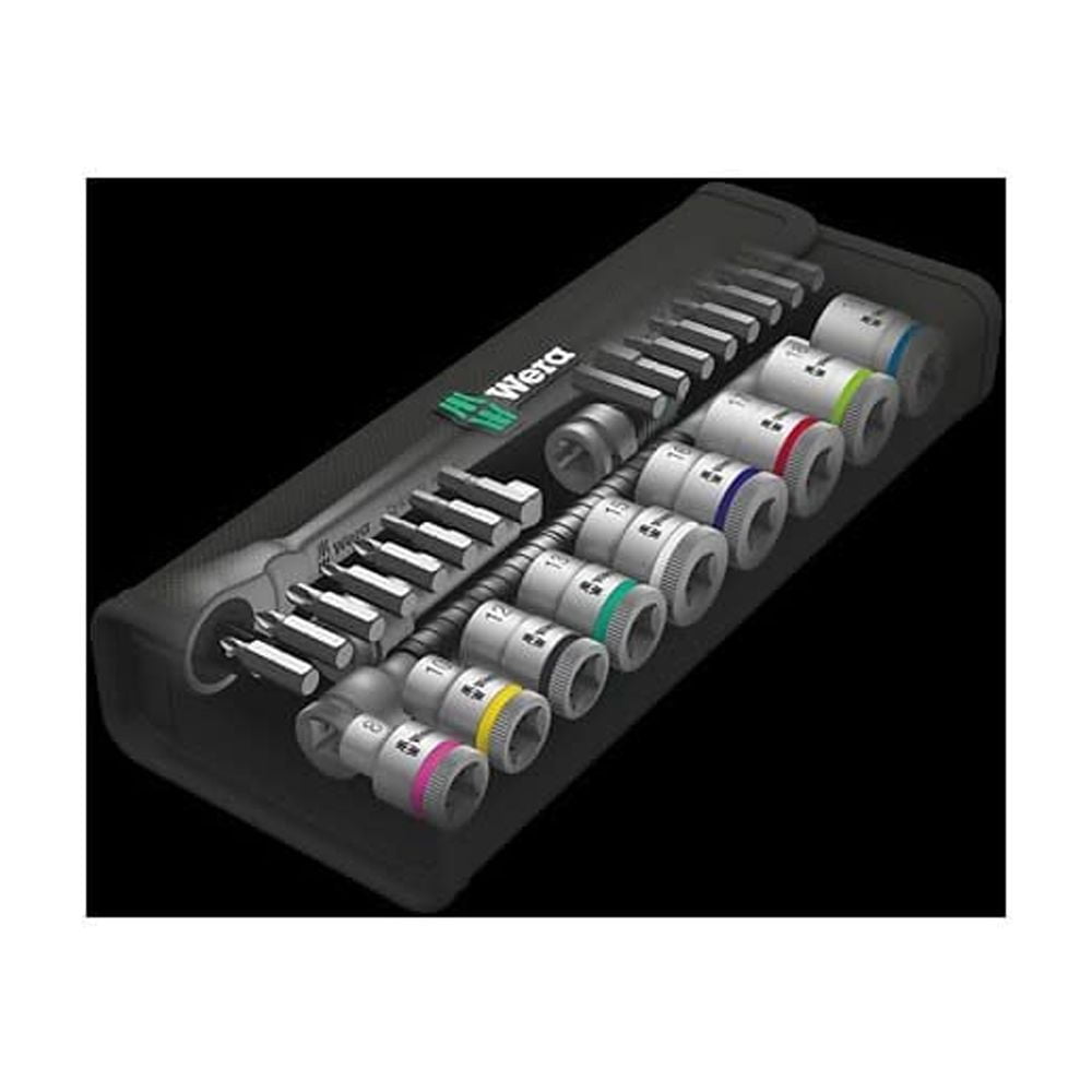 Wera Tools 29Pc 3/8In Drive 8100 Sb 7 Zyklop Metal Ratchet Set
