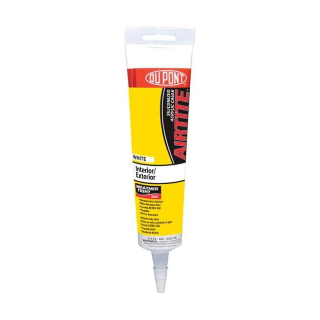 Dupont 07872 5.5 oz Acrylic Siliconized Squeeze Tube White