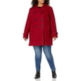 thumbnail image 3 of Abrigo de Lana Anne Klein Clásico Cruzado Rojo, 3 of 7