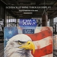 thumbnail image 3 of High Precision Body Weight Scale Smart Bathroom Scales with Large LCD Display(400lbs),Decorative for Bedroom-American Bald Eagle Painting With The Background Of American Flag, 3 of 4