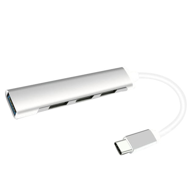 USB Splitter Computadora Portátil Dock Converter Alloy 1-drag-4 Accesorio para computadora, Tipo-c, Plateado Advancent EL000278-01B