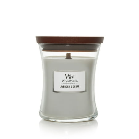 WoodWick Lavender & Cedar - Medium Hourglass Candle