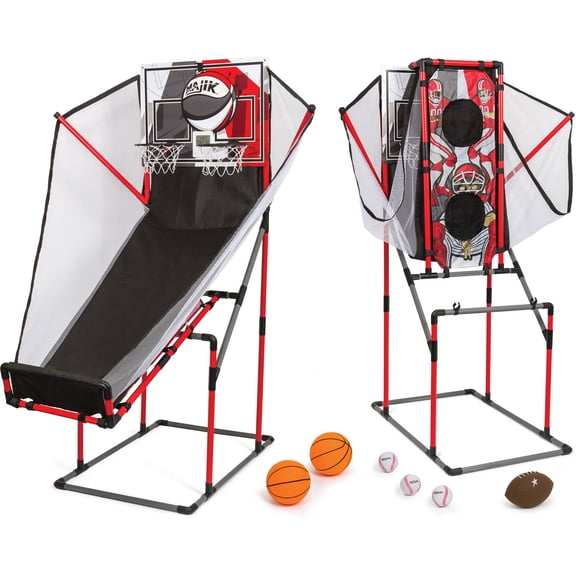 Majik 3-In-1 Arcade Sport Center - Basketball, Baseball, and Football