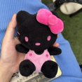 thumbnail image 3 of Ins Hello Kitty Sanrio llavero negro Hello Kitty peluche colgante muñeca de Anime Yk2 llavero de peluche juguetes para niños niña regalo de Navidad, 3 of 3