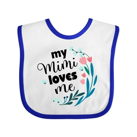 

Inktastic My Mimi Loves Me Girl Outfit Gift Baby Girl Bib