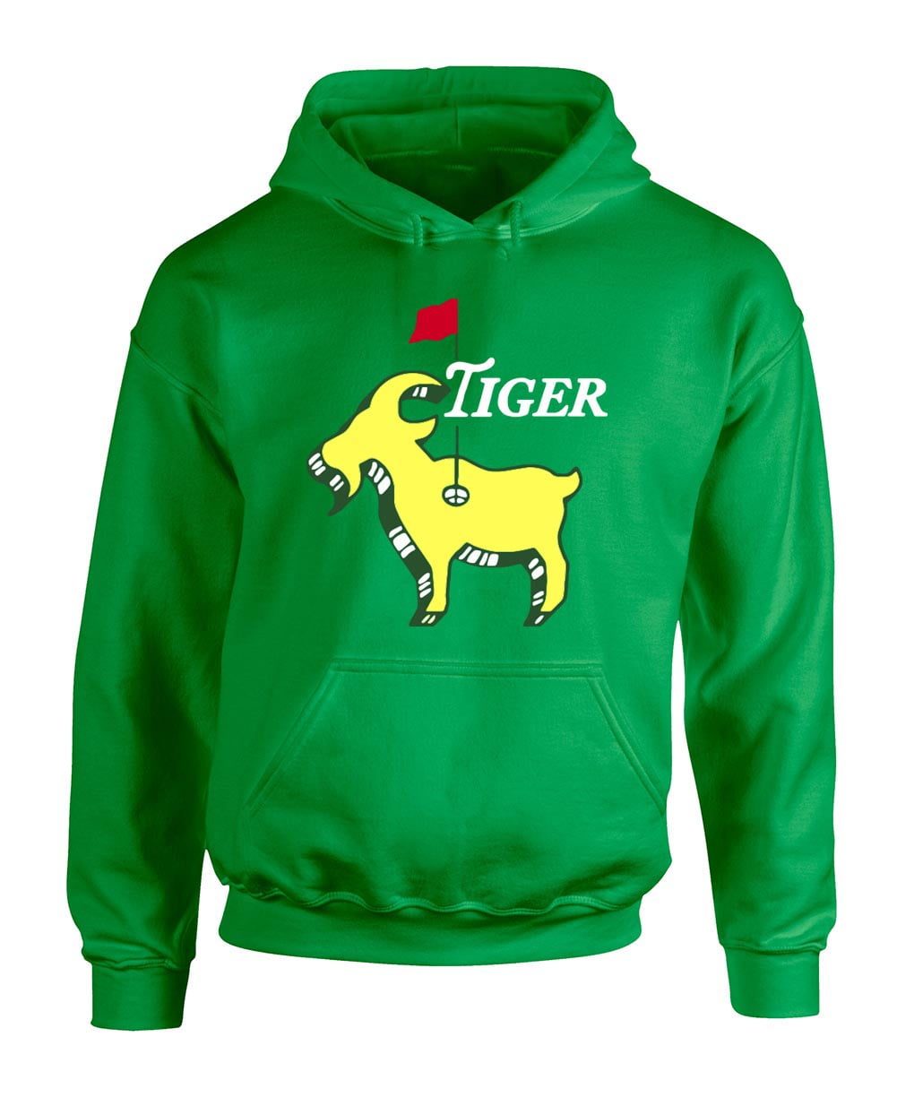 GREEN Tiger Woods Goat Logo Masters Hooded Sweatshirt YOUTH - Walmart.com