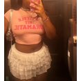 thumbnail image 3 of Camiseta corta para bebé Woxlica A Little Bit Dramatic y2K, rosa, 3 of 4