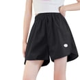 thumbnail image 2 of YunPes Girls Ruffle Athletic Shorts with Pockets High Waisted Kids Sport Shorts for Soccer Basketball Running Dance Wide Leg Short, 2 of 4