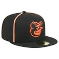 thumbnail image 3 of Men's New Era Black Baltimore Orioles Soutache 59FIFTY Fitted Hat, 3 of 5