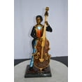 thumbnail image 2 of Nifao Musician Playing His Cello Bronze Statue – Home Office Decor Sculpture, 8"L x 10"W x 23"H, 2 of 11