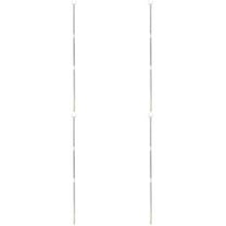 4 Pieces Clothesline Prop Poles Stitching Rail Easy-to-use Hanger Retractable