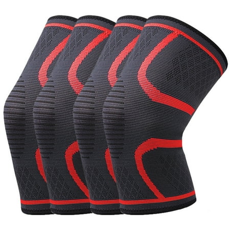 

Elbourn Knee Brace Knee Compression Sleeve Knee Pads for Men & Women Knee Support for Meniscus Tear ACL Work Out (2-Pair )
