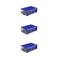 thumbnail image 3 of Scienceny Cajas de almacenamiento transparentes apilables de plástico para cajones de hardware y contenedores de gabinete organizador azul Type1 NO1, 3 of 6