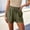 *Army Green, variant on ClodeEU Women's Elastic Waist Drawstring Shorts,Summer Casual Comfy Loose Fit Cotton Linen Shorts with Pockets Army Green,Women's Plus L