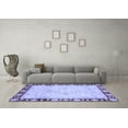 thumbnail image 3 of Ahgly Company Indoor Round Oriental Blue Traditional Area Rugs, 8' Round, 3 of 4