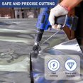 thumbnail image 5 of Metal Nibbler Drill Attachment, Double Head Sheet Metal Cutter for Iron, Steel, Copper, Aluminum - Compatible with 12V/21V Lithium Drills, 5 of 5