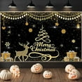 thumbnail image 5 of Merry Christmas Theme Background Banner Christmas Party Decoration Xmas Santa Claus Backdrop Supplies Photo Shoot Props, 5 of 9