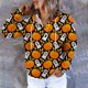 thumbnail image 2 of Sudadera de manga larga con estampado de capucha para mujer Blusa informal Tops Pompotops FGAJ16947, 2 of 7