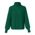 thumbnail image 2 of Vedolay Womens Fall Tops Womens Knit Long Sleeve Sweaters Pullover Crewneck Casual Tops,Green M, 2 of 3