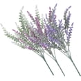 thumbnail image 3 of PAMINGONO 3Pcs White And Red Purple Artificial Lavender Stems Realistic For Diy Supplies Garden, 3 of 7